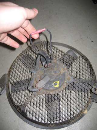 The “perpetual motion fan,” as found.
